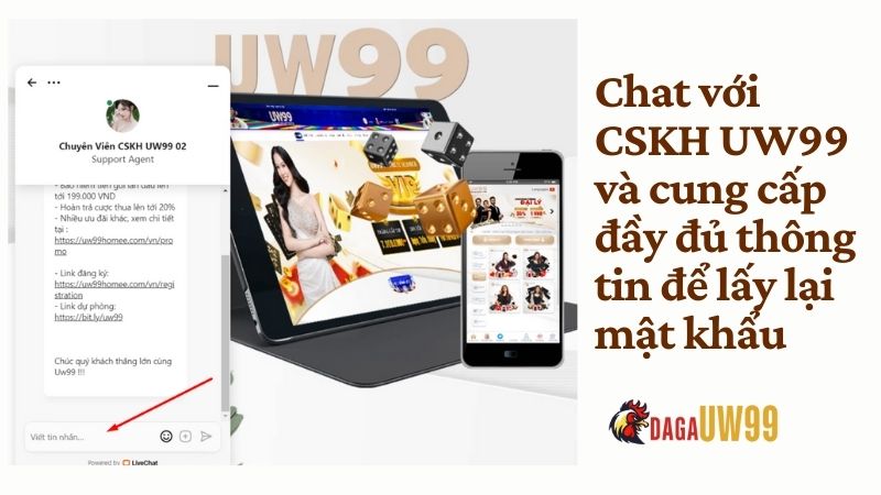 lay lại mat khau bang cach chat